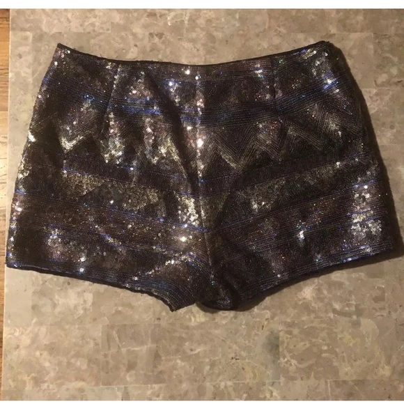 Forever 21 Sequin Shorts - Picture 2 of 4